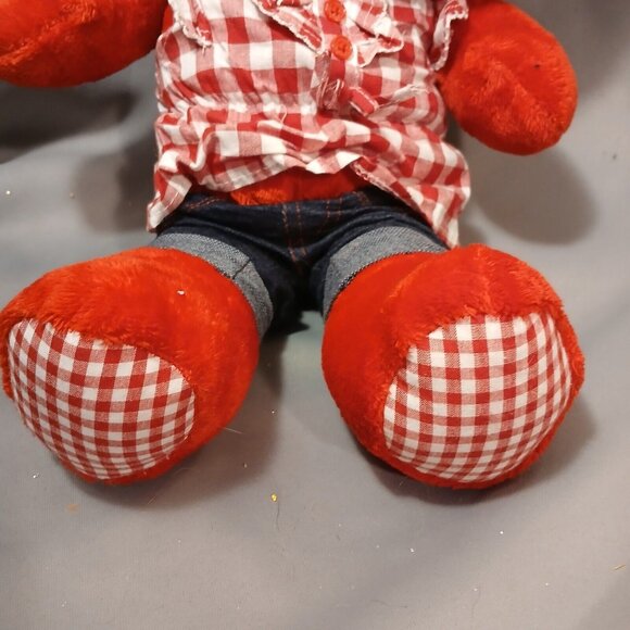 Hello Kitty Build-A-Bear BAB Sanrio Red Gingham Heart Limited Edition NO Bow TAG - Picture 9 of 14